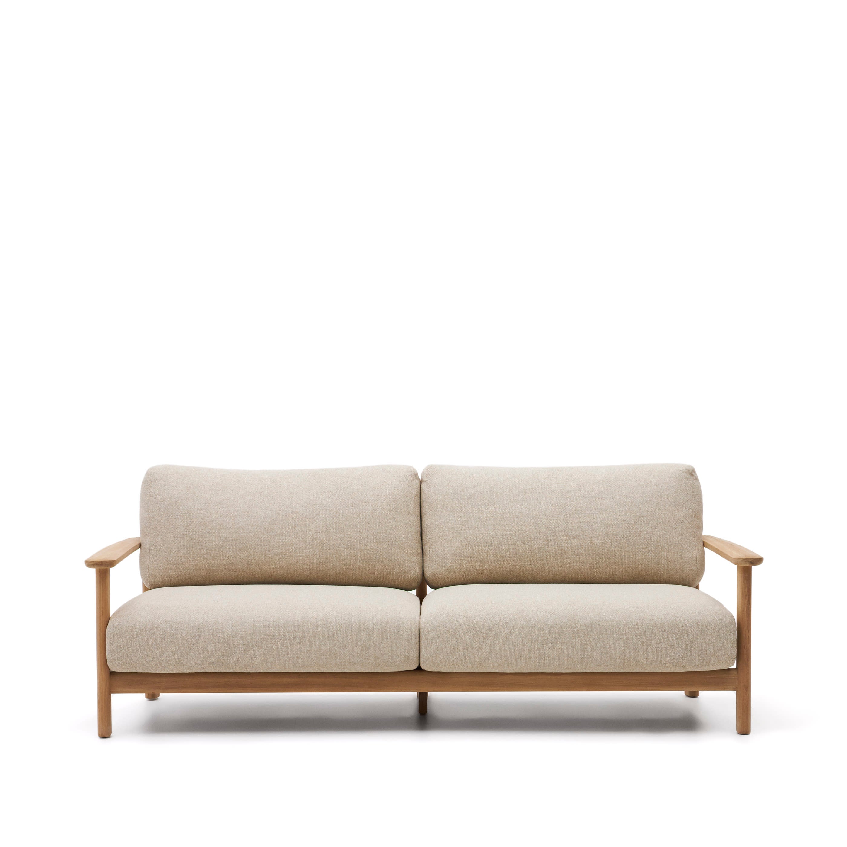 Kave Home - 3-zitsbank Tirant van FSC 100% massief teakhout 212 cm