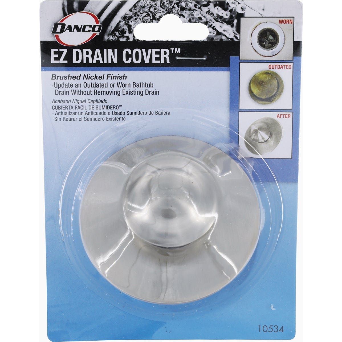 Danco EZ Drain Brushed Nickel Drain Cover