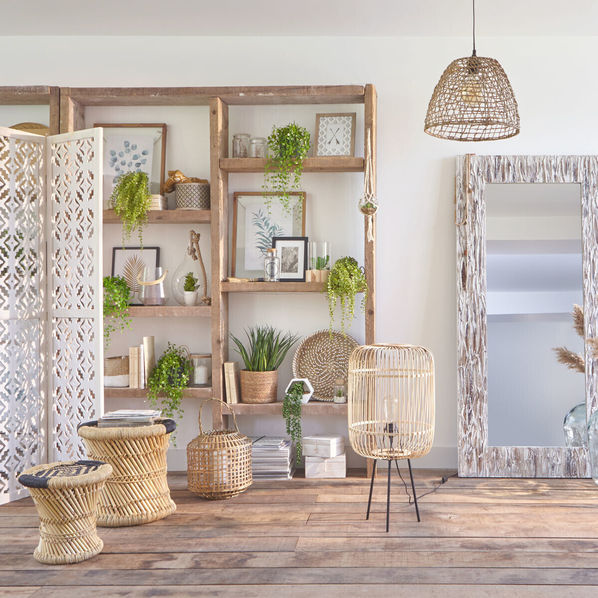 Screen "Nomade" White, H.170 cm