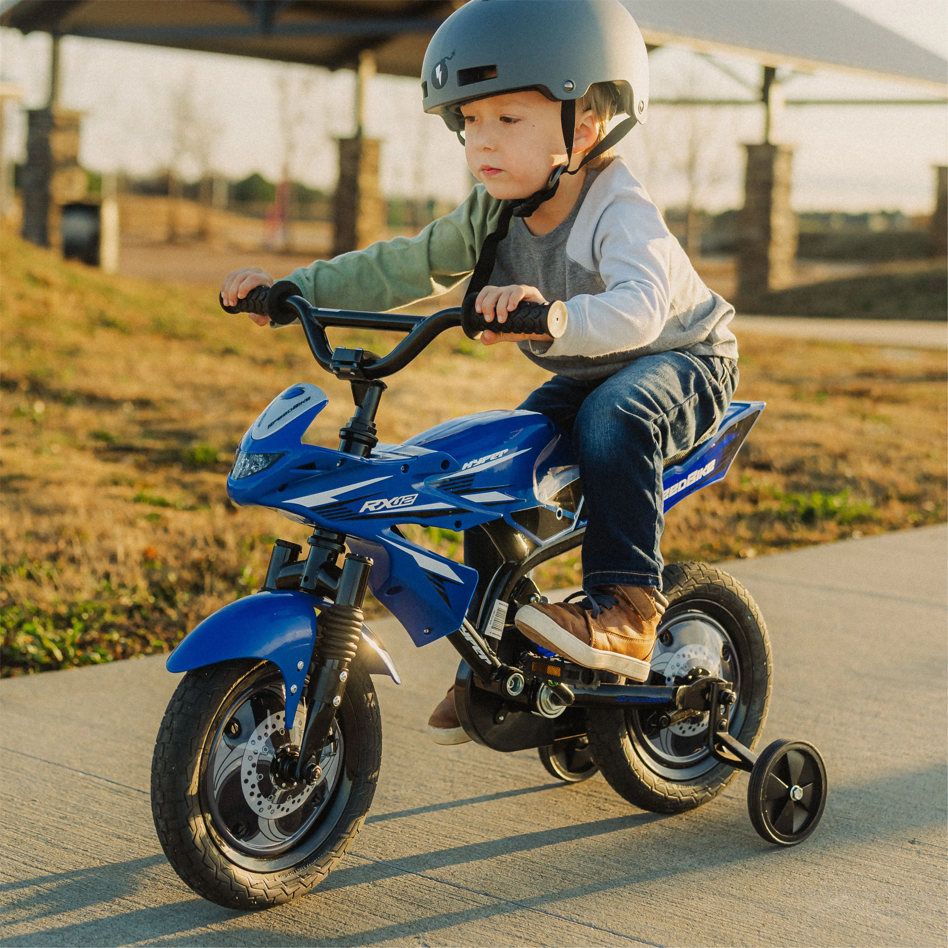 12" Hyper Speed Bike, Childs Bicycle; Kids Ages 2-4 Years Old, Blue, Character Group: Speed - Image 8