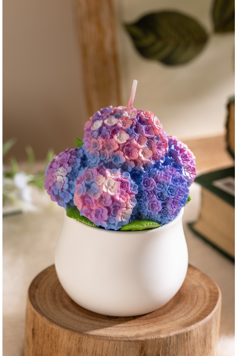Hydrangea Flower Candle