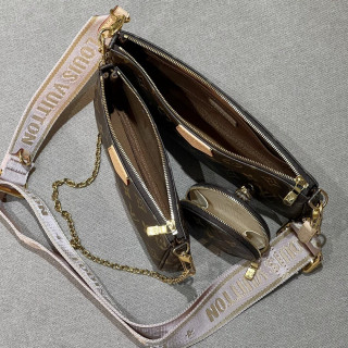 Louis Vuitton Multi Pochette Accessoires Pink Strap1:1High-quality replica