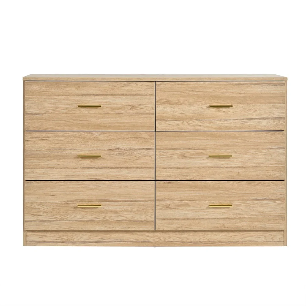Kadyn White Chest of Drawer, 6 Double Drawer Dresser for Bedroom, Modern Storage Cabinet for Living Room, Dresser - Image 61