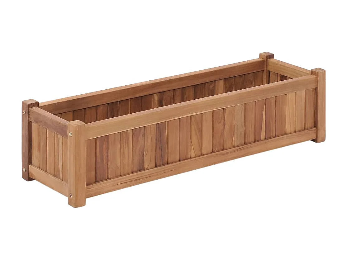 Lit surélevé 100x30x25 cm Bois de teck solide
