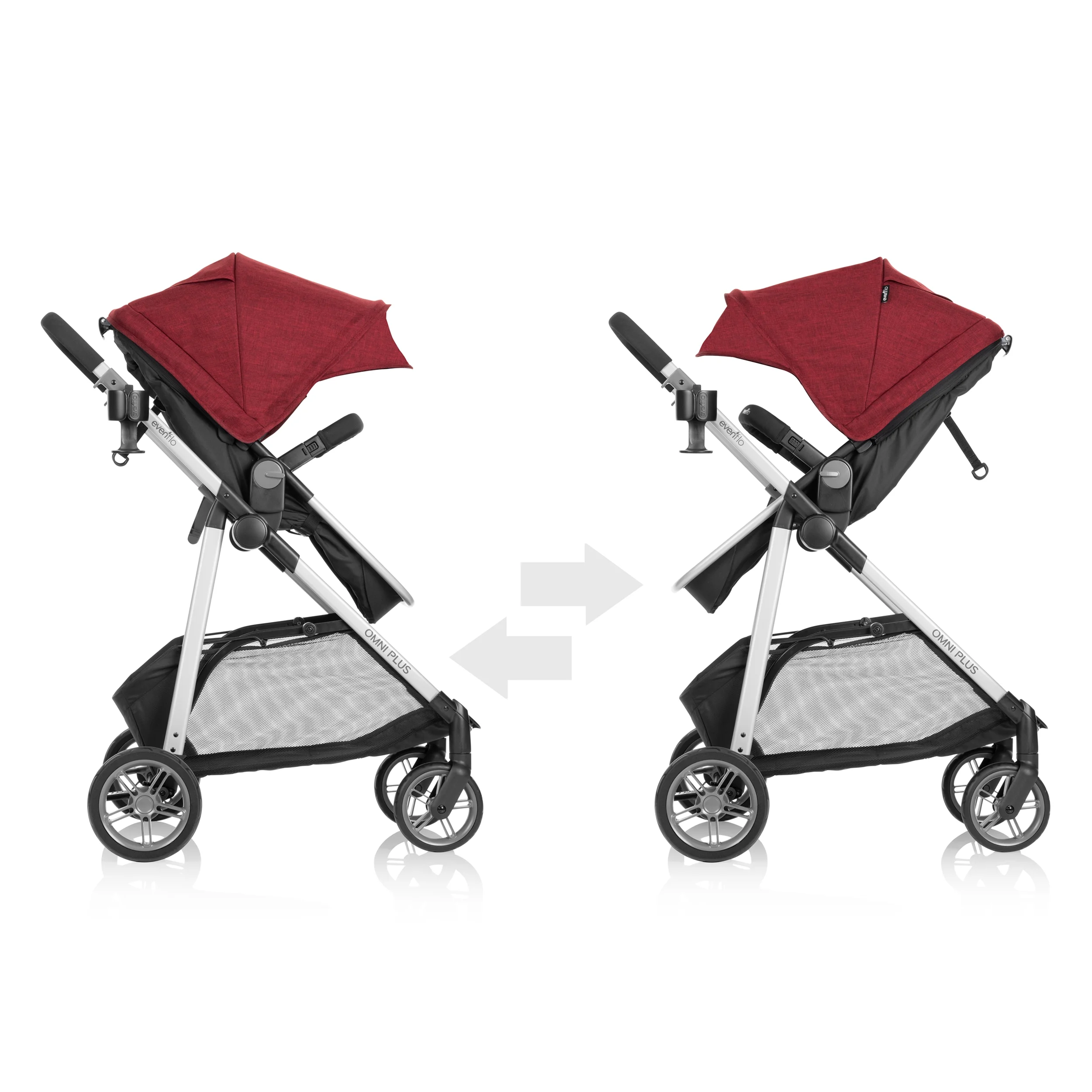 Evenflo Omni Plus Modular Travel System with LiteMax Sport Infant Car Seat, Mylar Gray, Unisex - Image 63