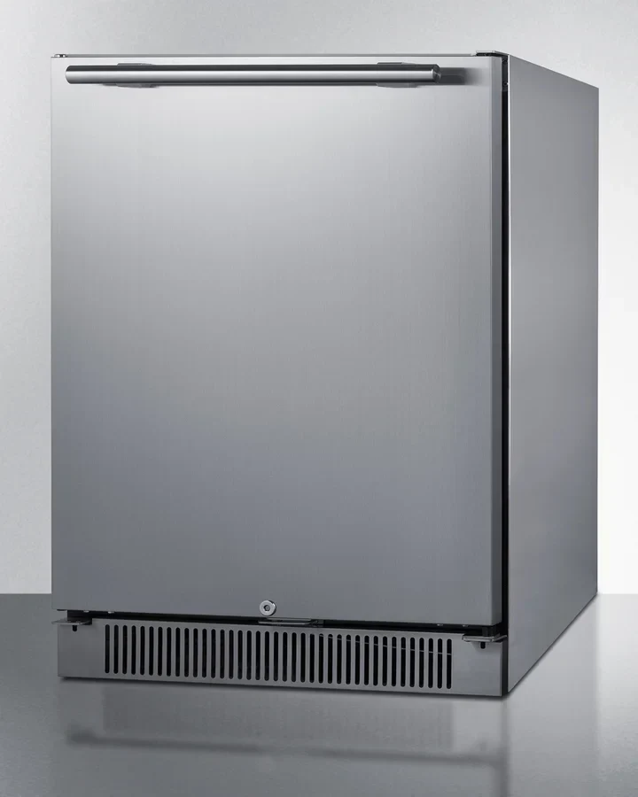 Built-In Outdoor All-Refrigerator, 24 in Wide, Stainless Steel, LHD