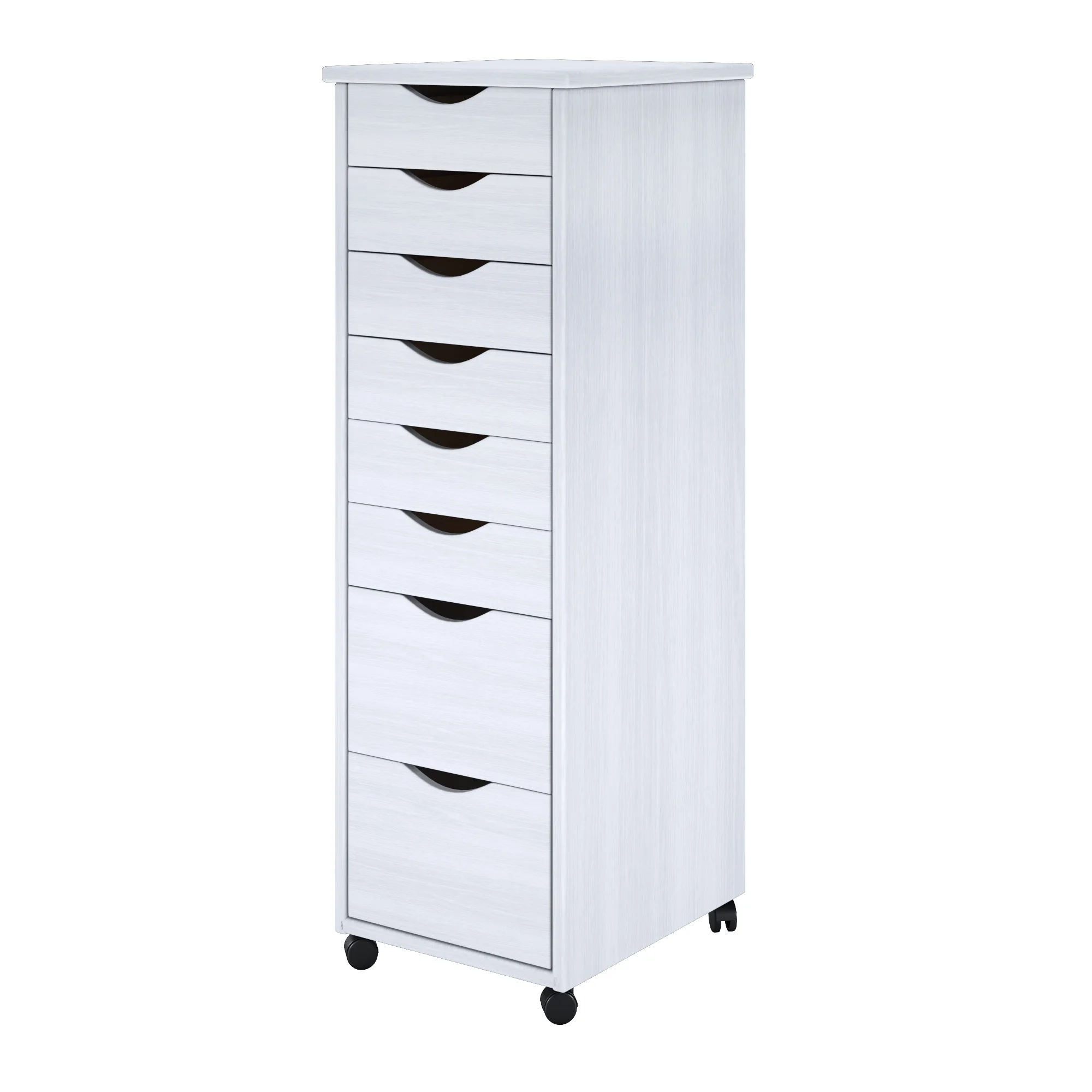 Adeptus Solid Wood 6+2 Drawer Roll Cart - Image 8