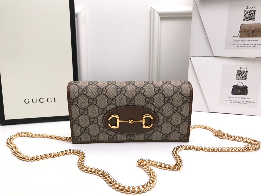 Replica Gucci Horsebit 1955 Wallet With Chain1:1High-quality replica