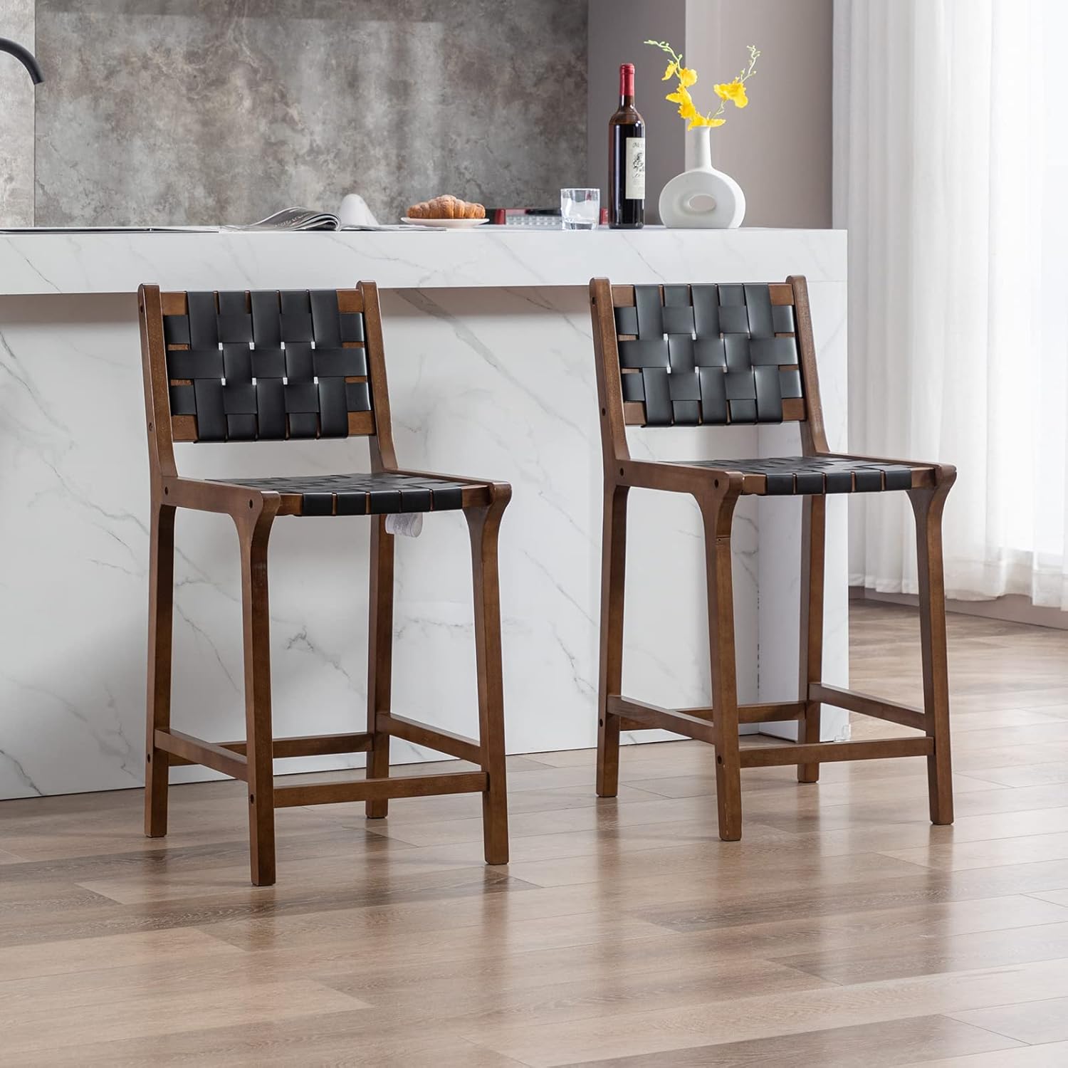 Counter Stools Set of 2 Modern 23.5