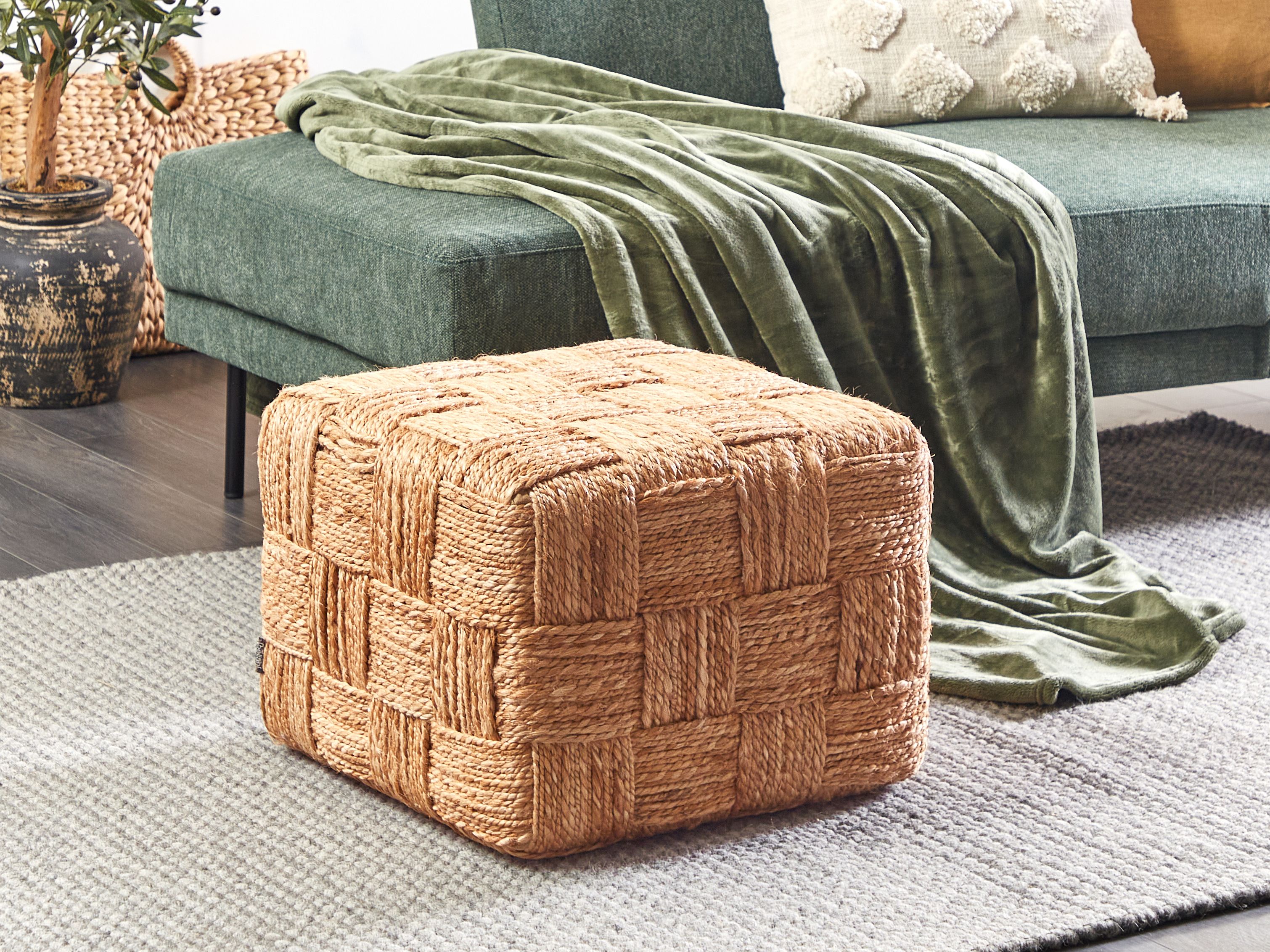 Pouffe HOSRI Jute Beige
