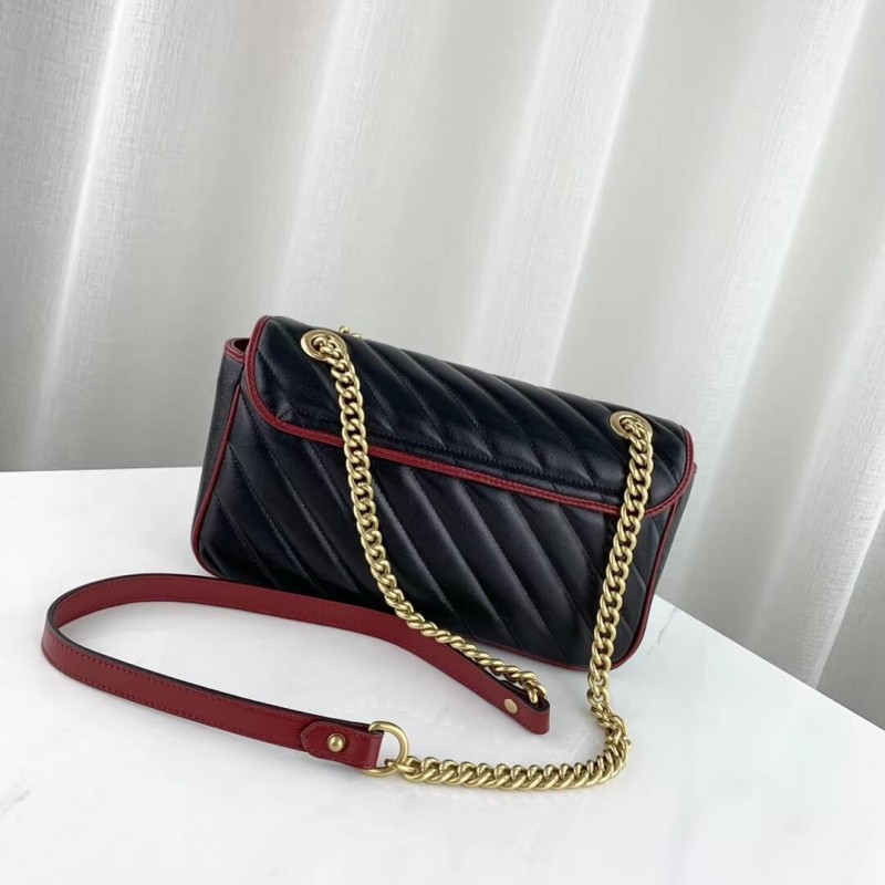 Replica Gucci Gg Marmont Small Shoulder Bag 443497 Black1:1High-quality replica