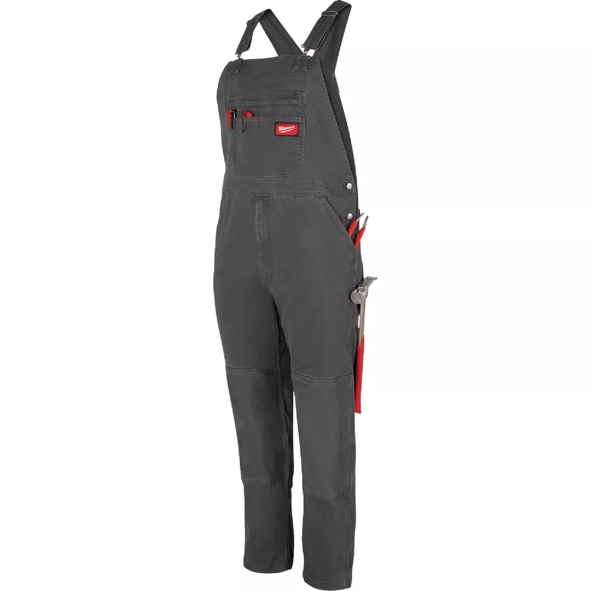 Milwaukee FREEFLEX Men's 40x34 Gray Unlined Bib Overalls
