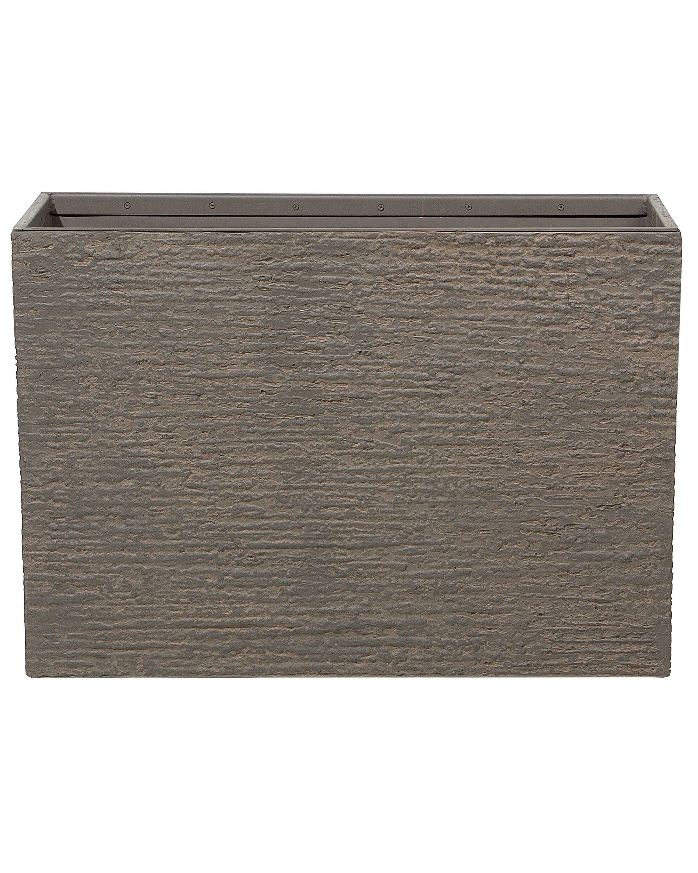 Plant Pot EDESSA 80 cm Dark Brown