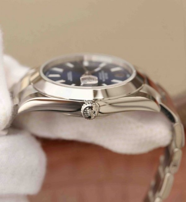 Replica Rolex DateJust 41mm SS 116200 Polished Bezel Blue Dial 904L SS Bracelet SA3235 - Elite Watch Atelier
