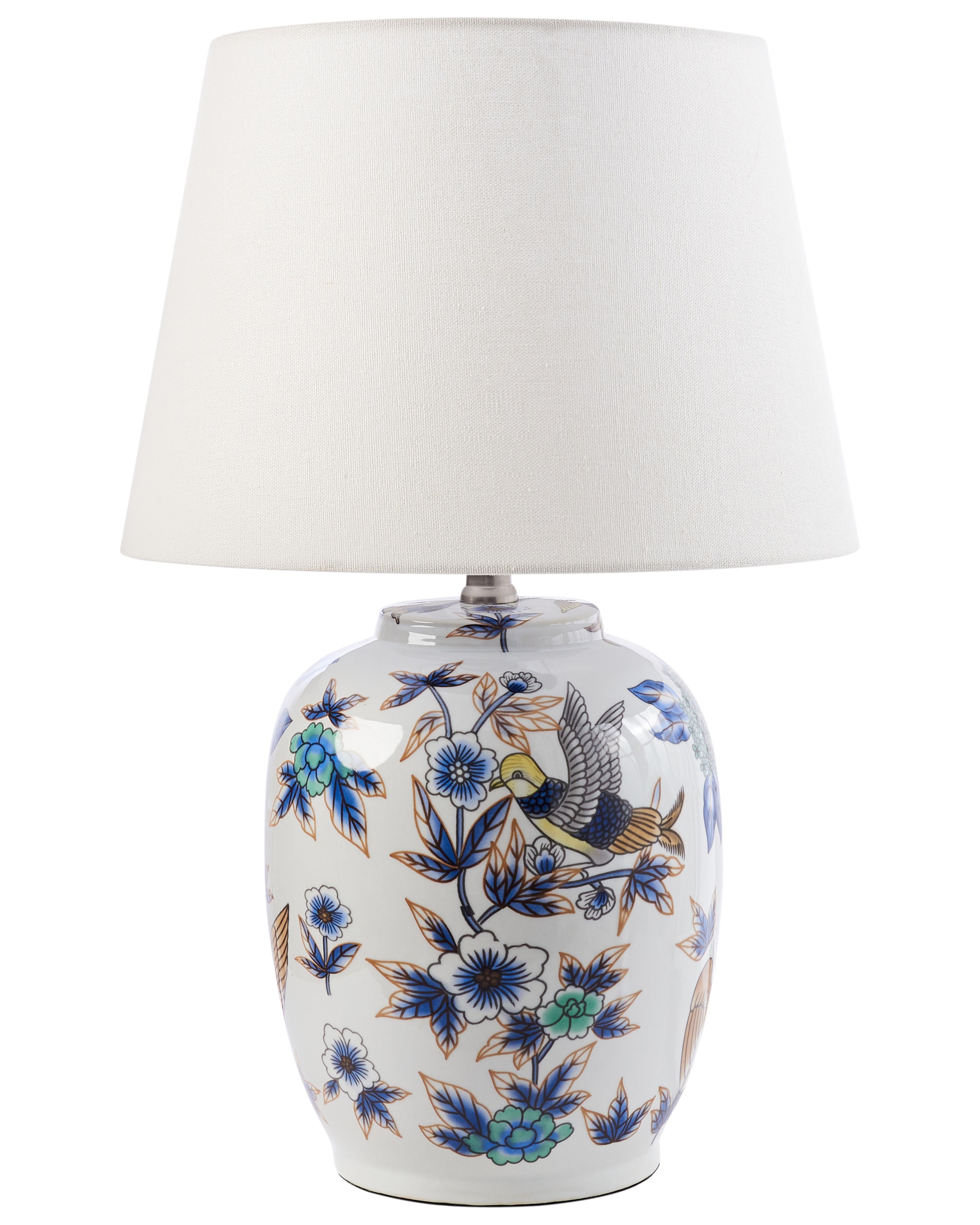 Table Lamp SUNJA Porcelain White/ Blue
