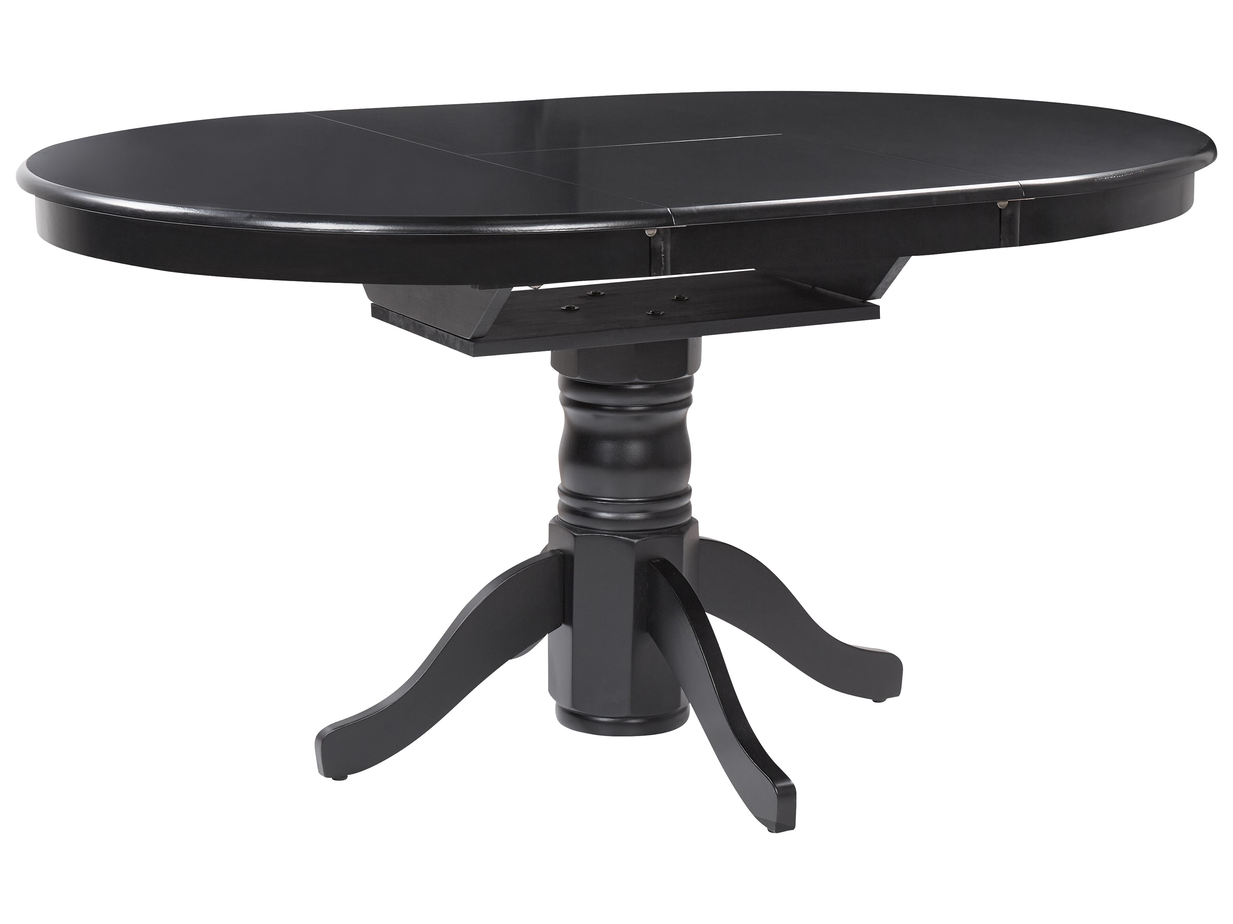 Extending Dining Table AKRON Black 106/150 cm 106 cm