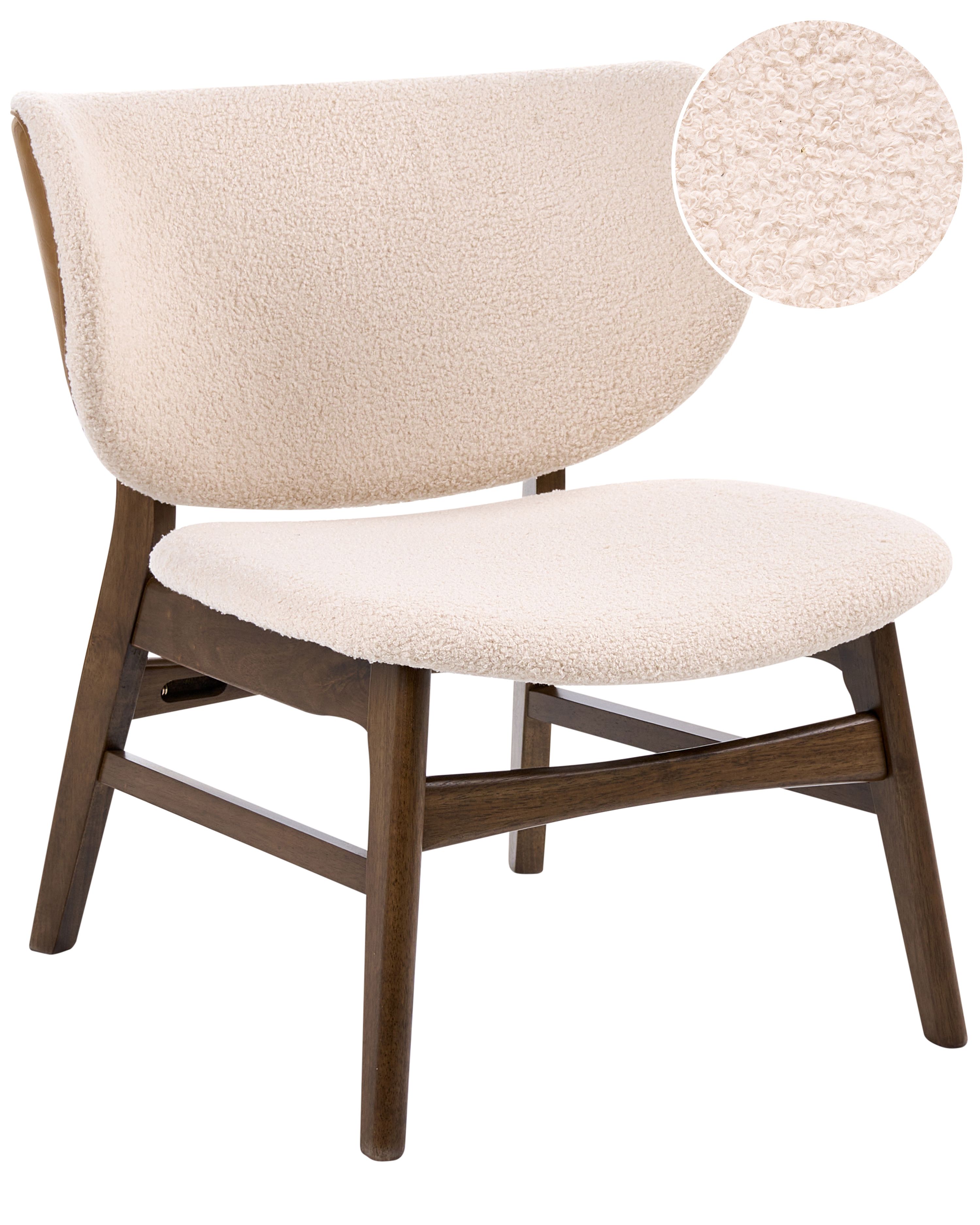 Armchair DAY Boucle Brown/ Light Beige