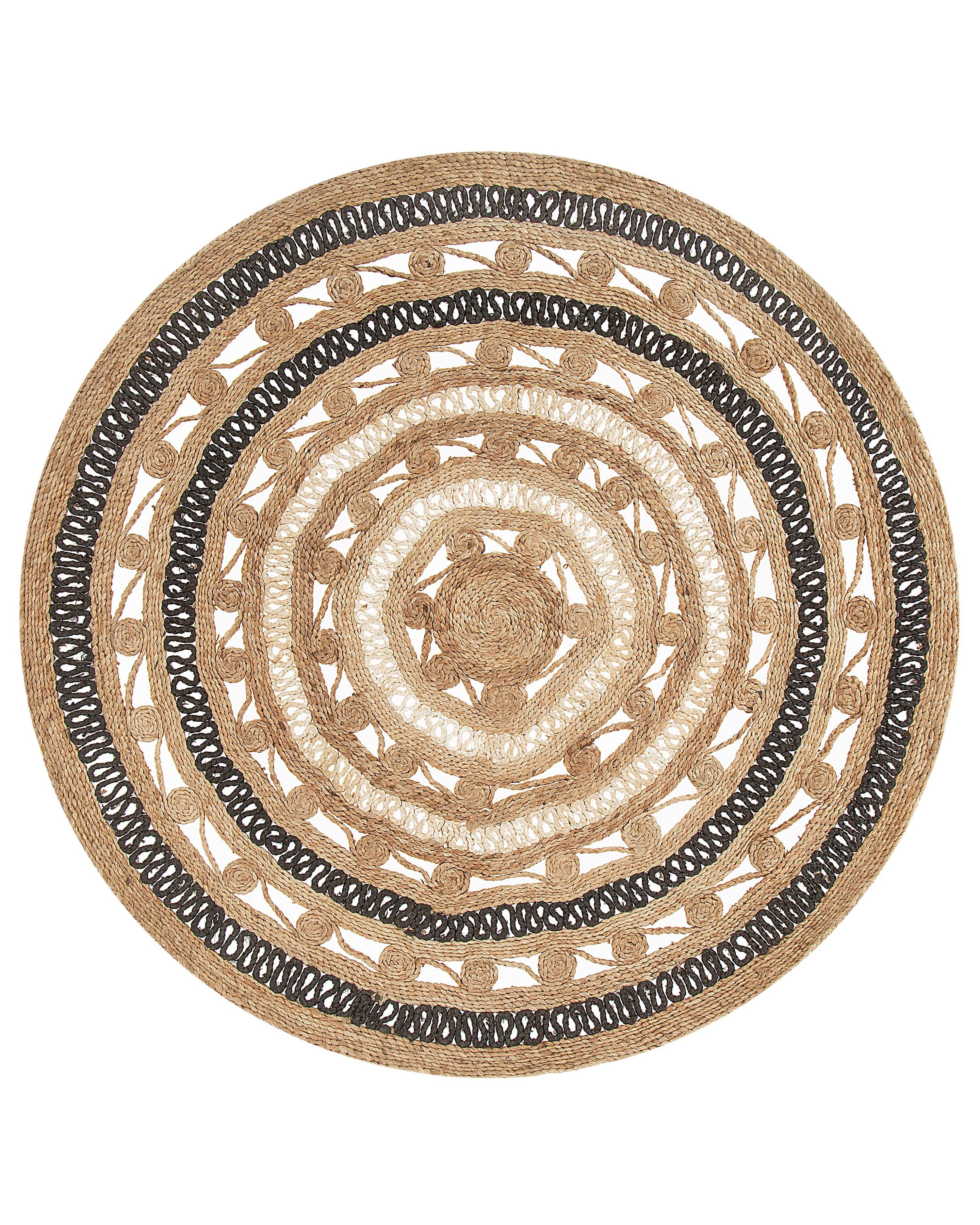 Rug GOYNE Beige ø 140 cm Jute