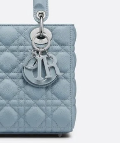 Small Lady Dior Bag Horizon Blue For Women M0531PWGE_M09Z- 20 Cm/ 8 Inches1:1High-quality replica