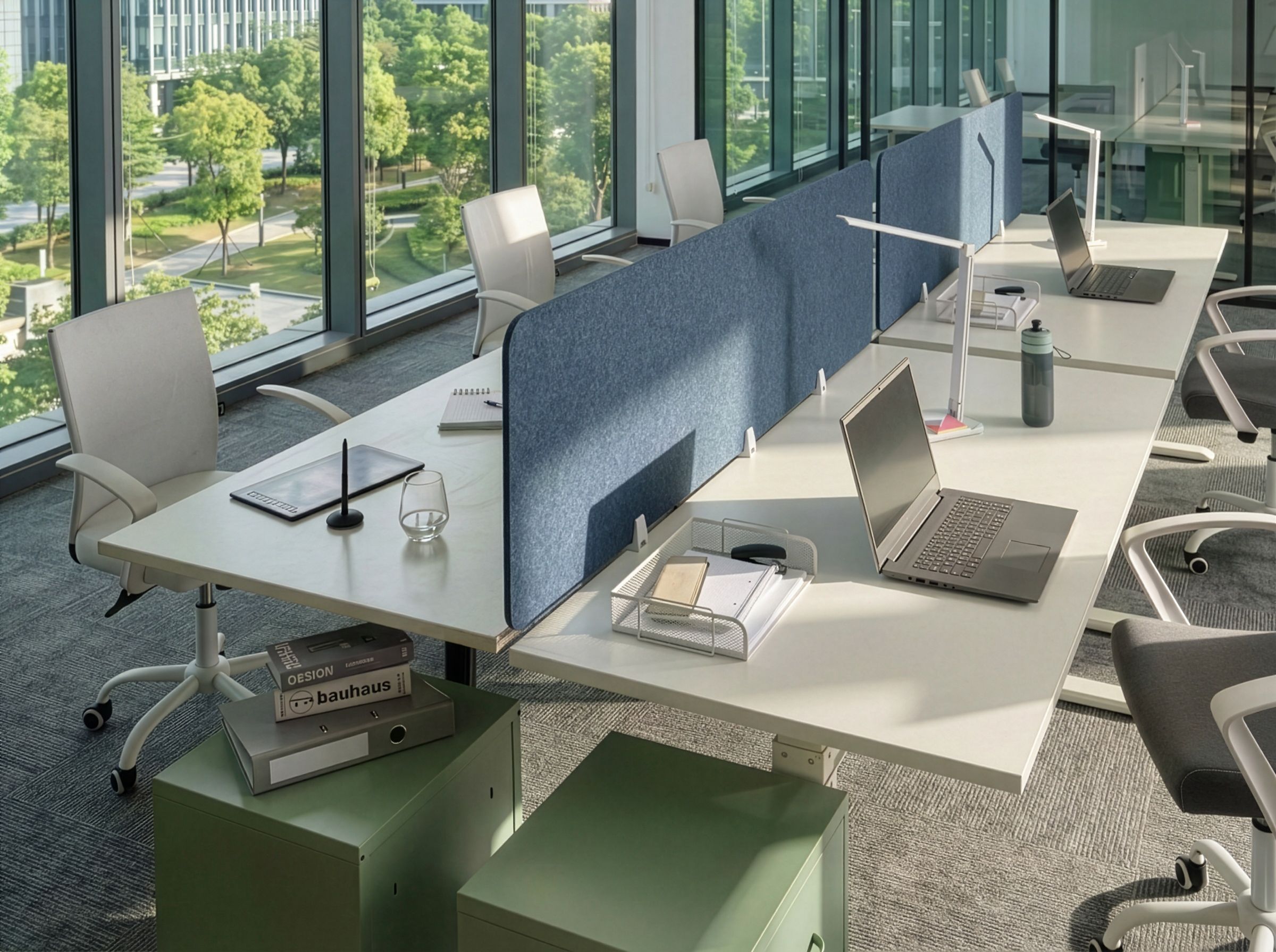 Desk Screen SPLIT Blue