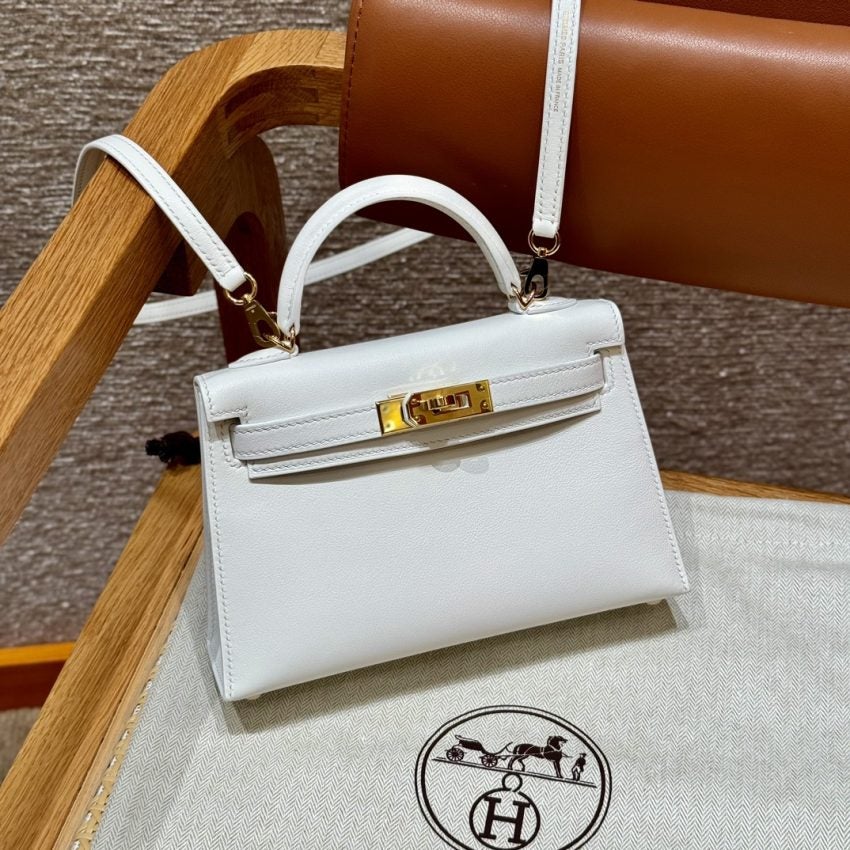 Hermes Kelly Brown Epsom Blanc | Euphoria Oasis