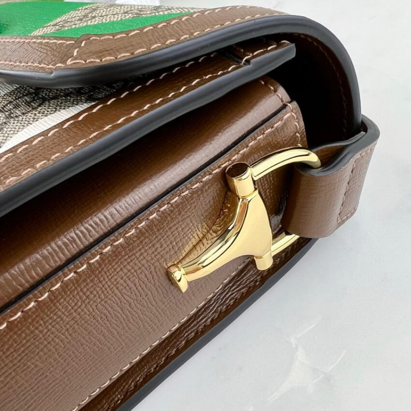 Replica Gucci Horsebit 1955 Shoulder Bag With Geometric Print 6022041:1High-quality replica