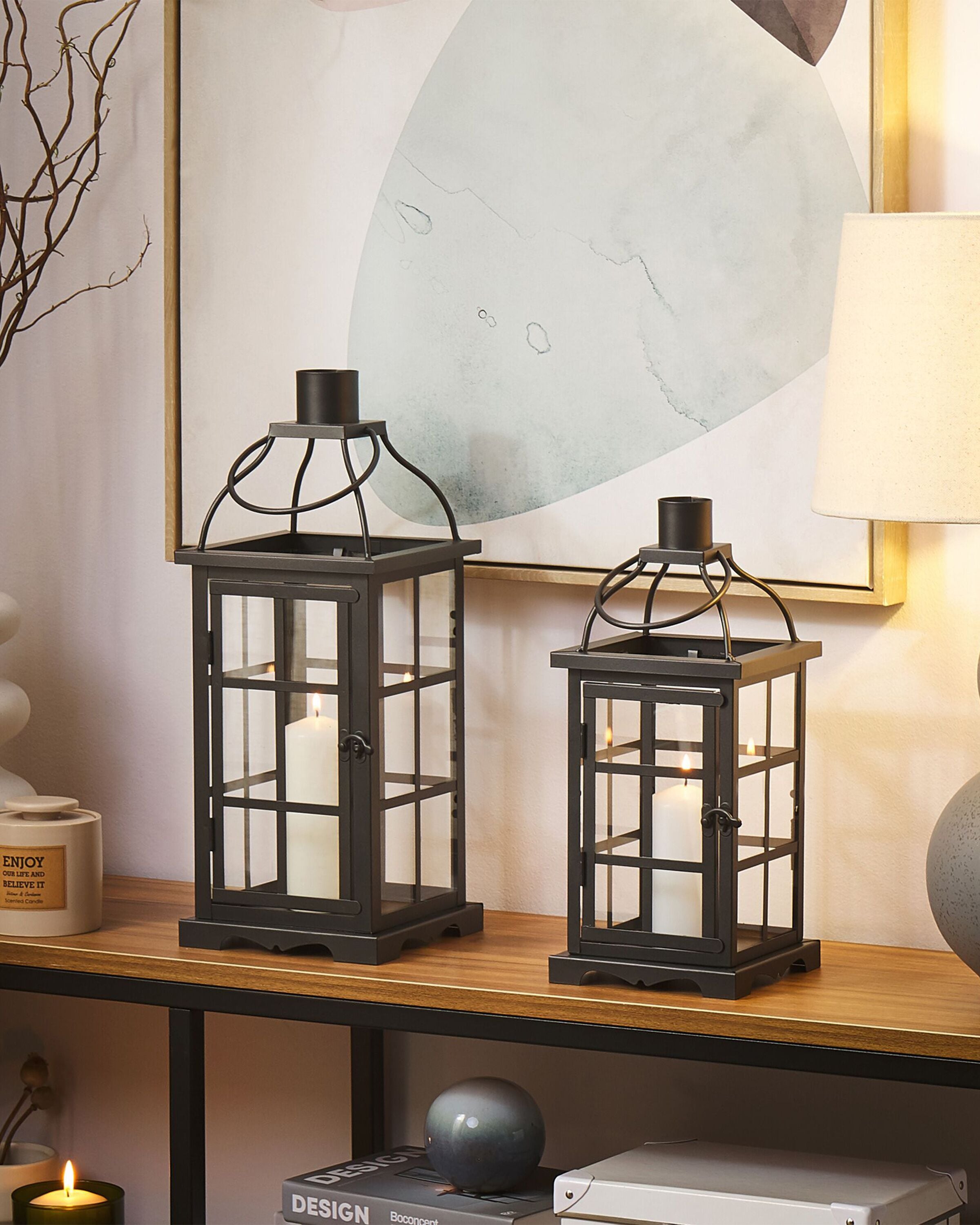 Lantern CLARA Metal 52 cm Black