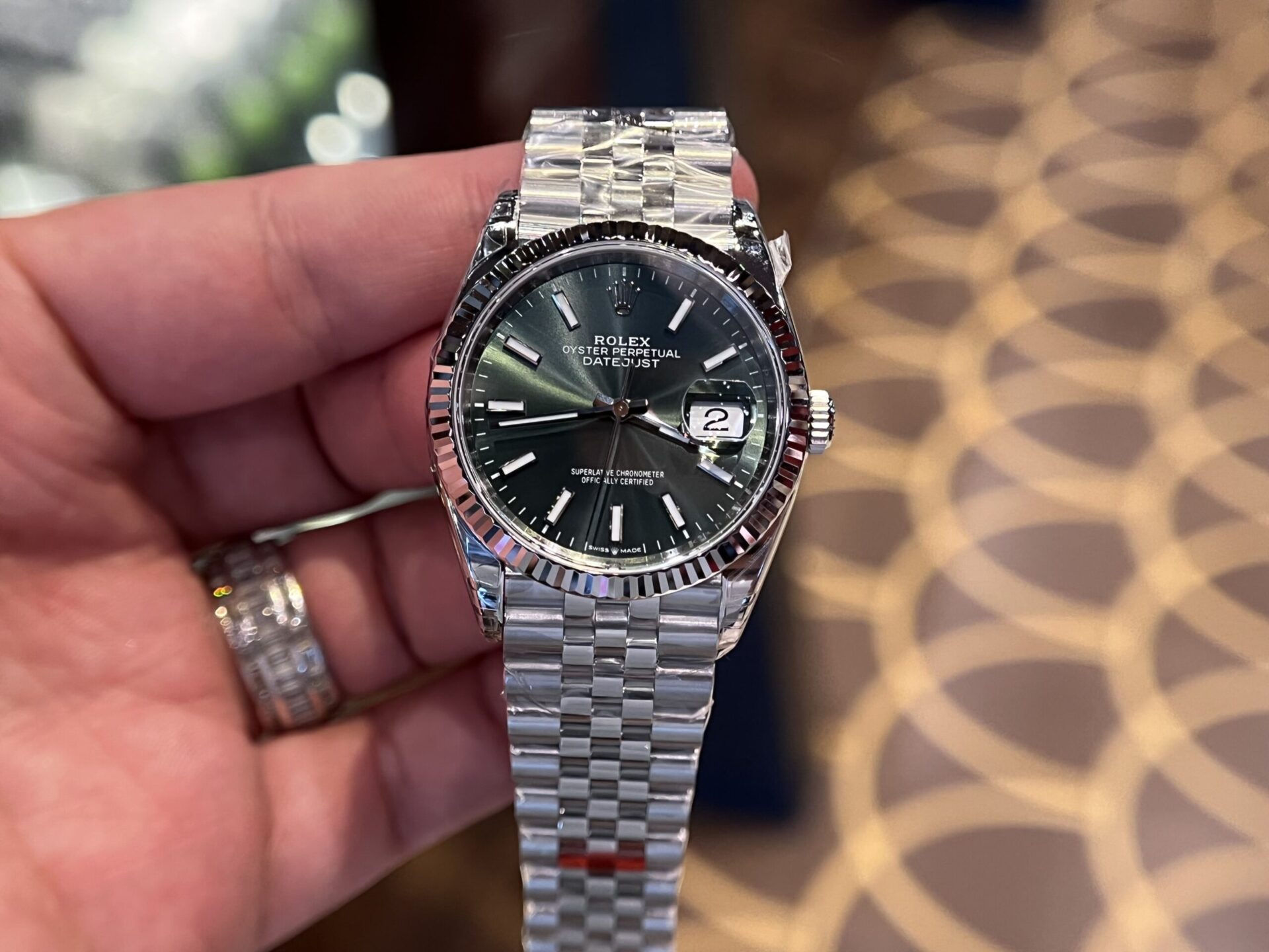 Rolex Replica Watch DateJust 126234 Green Dial VS Factory 36mm - Elite Watch Atelier