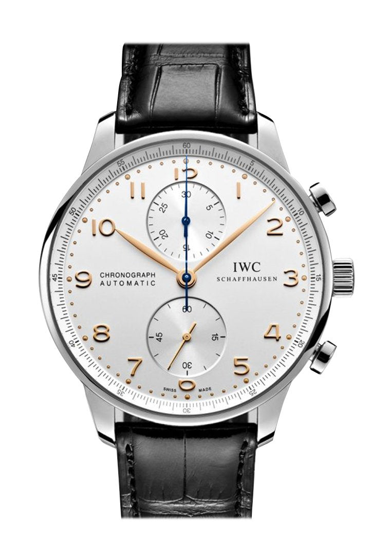 IWC Portuguese Chronograph Silver Dial Men's Watch IW371445(1:1 replica) - Top club
