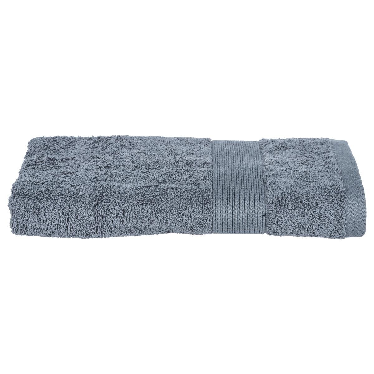 Hand towel "Essential", cotton Cotton, Grey, 50x90 cm, 400 g/m&sup2;