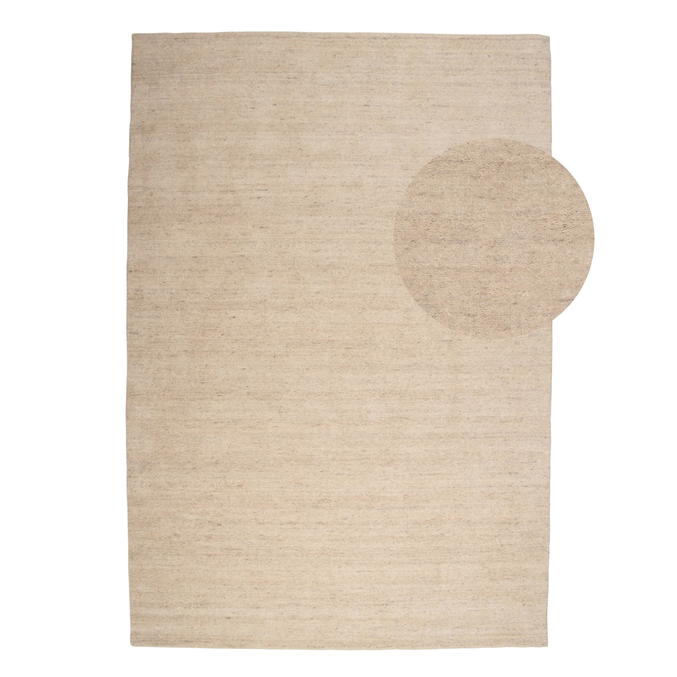 Blokker Woolly Wollen Vloerkleed 200 x 300 cm - Greige