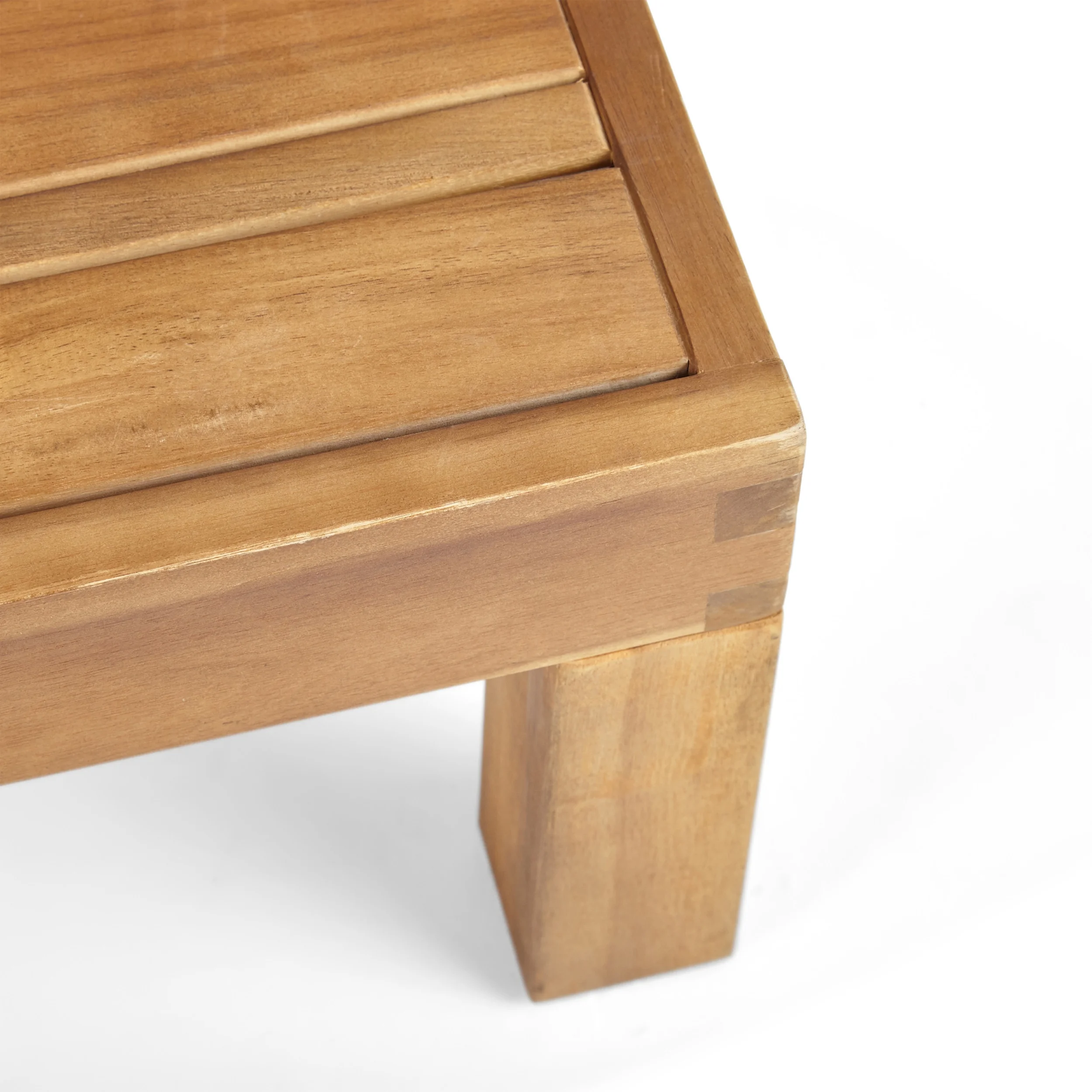 Kaena Acacia Wood Outdoor Coffee Table, Teak - Image 14