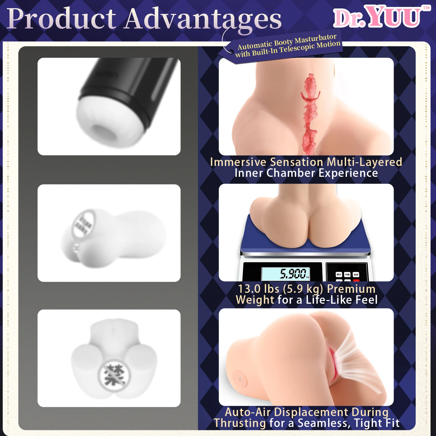 Dr.YUU booty toy Comparison with other products