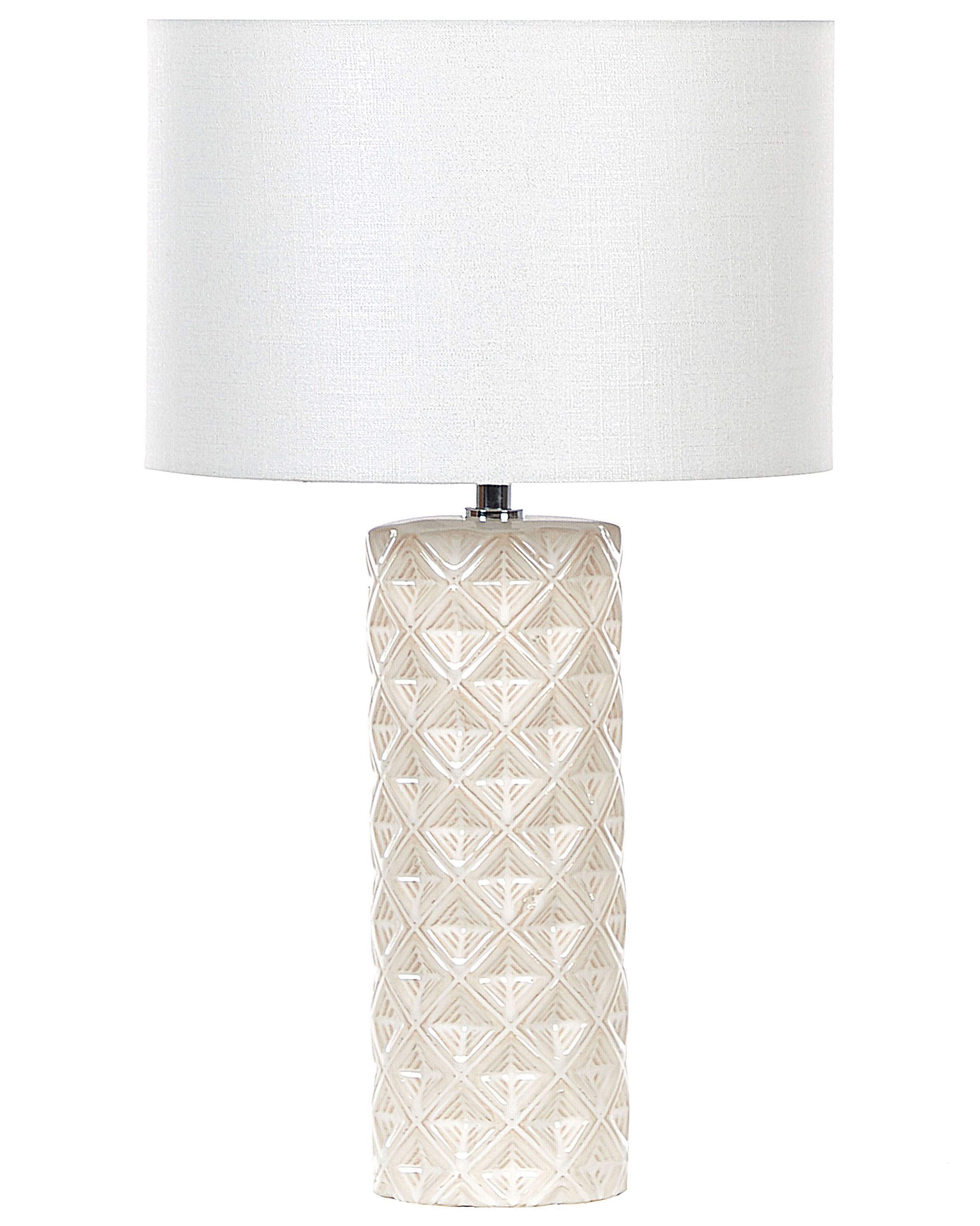 Table Lamp BALONNE Ceramic Light Beige