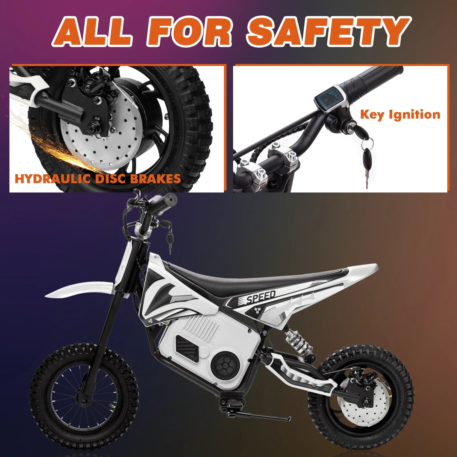 Kerry Yoo C11 36V Electric Dirt Bike for Kids 8-14, 350W Ride on Motorcycle, Electric Motorbike Teens,16 mph, High/Low Speeds-Red - Image 27