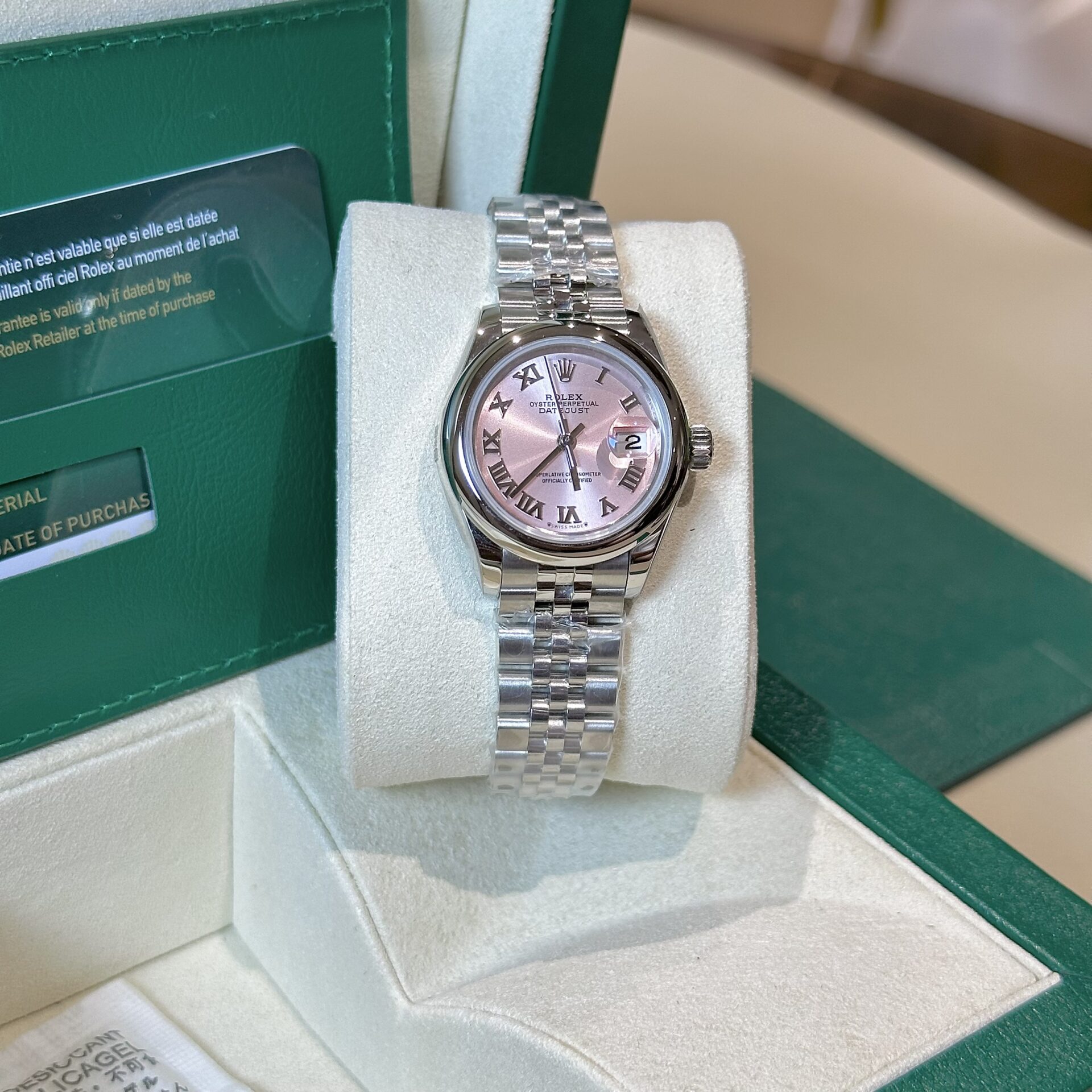 Rolex Datejust Replica Watch Jubilee Strap Pink Dial EW 31mm - Top club