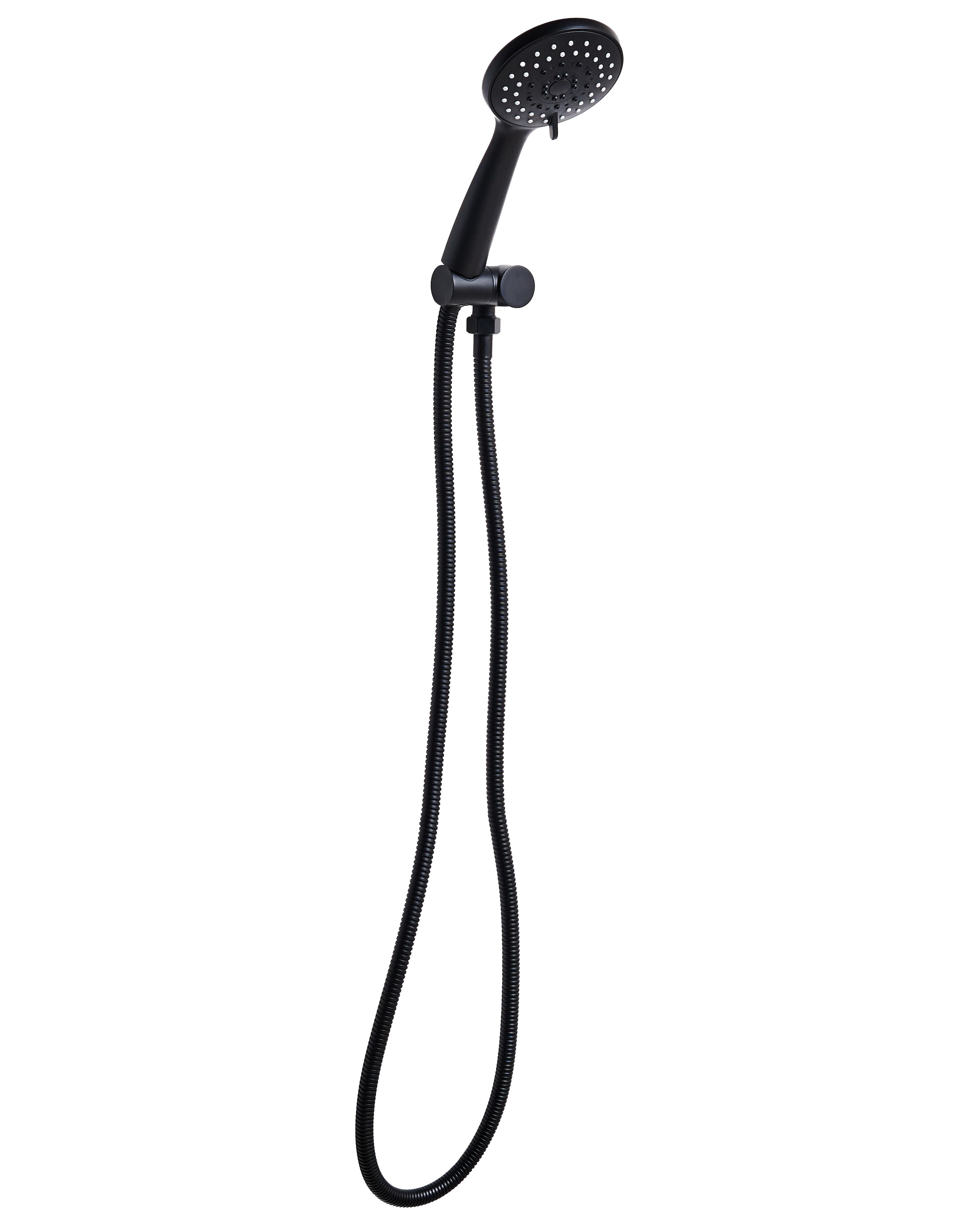 Shower Head and Hose Kit TAMUSHAL 3-function Black