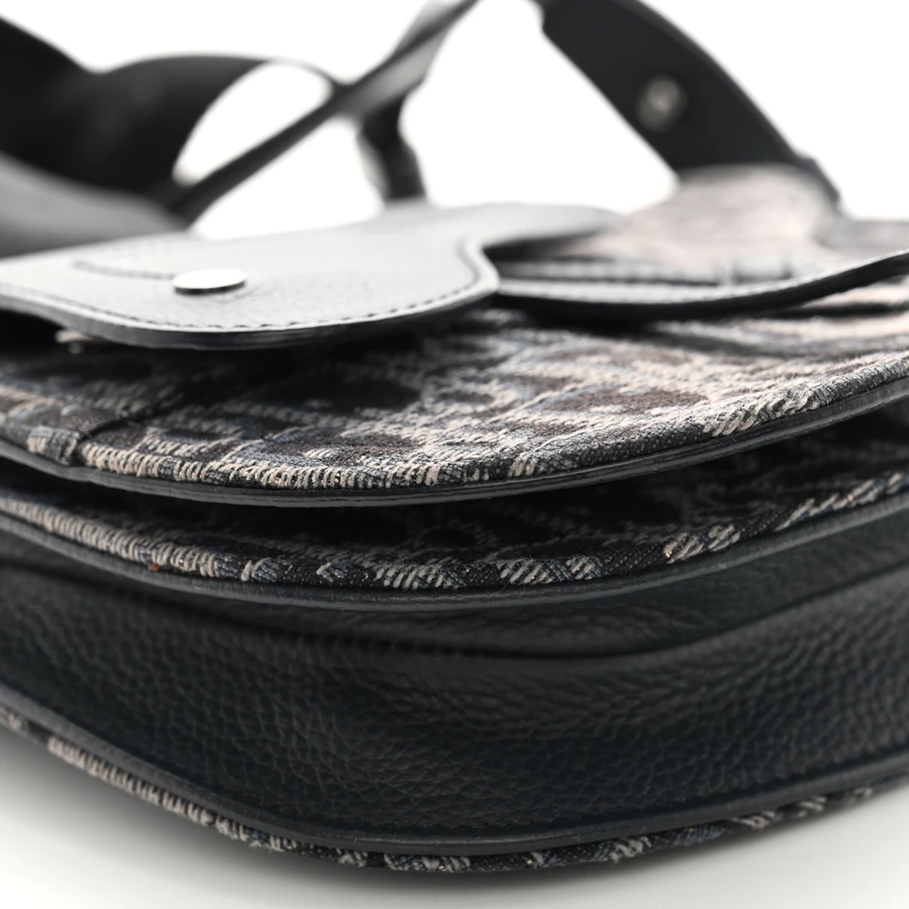 Replica Dior Saddle Bag in Blue Oblique Canvas | Mirror Quality1:1High-quality replica