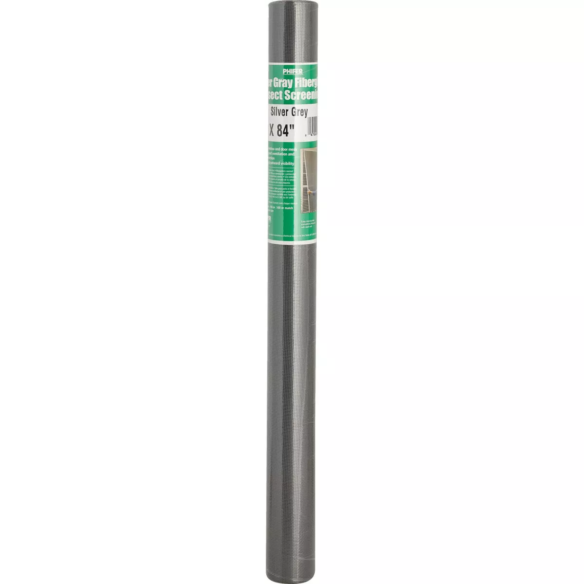 Phifer 24 In. x 84 In. Gray Fiberglass Screen Cloth Ready Rolls