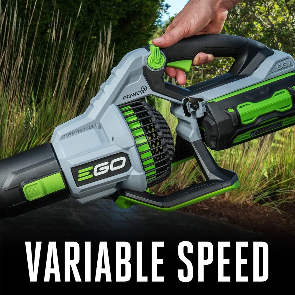 EGO Power+ 56-Volt 765 CFM Brushless Cordless Leaf Blower With 5.0Ah And 2.5Ah Batteries - LB7654 - Image 7 EGO Power+ 56-Volt 765 CFM Brushless Cordless Leaf Blower With 5.0Ah And 2.5Ah Batteries - LB7654 - Image 7