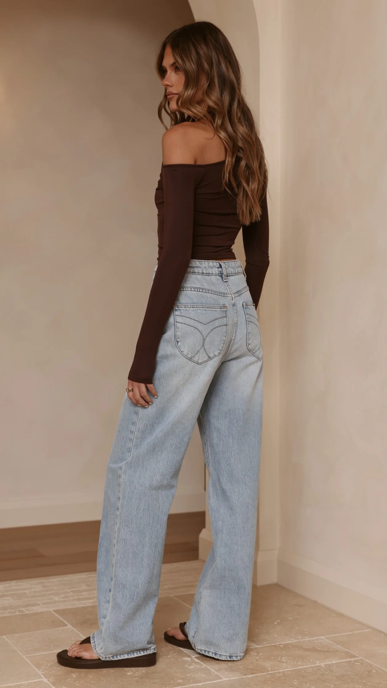 Romy Long Sleeve Top - Chocolate