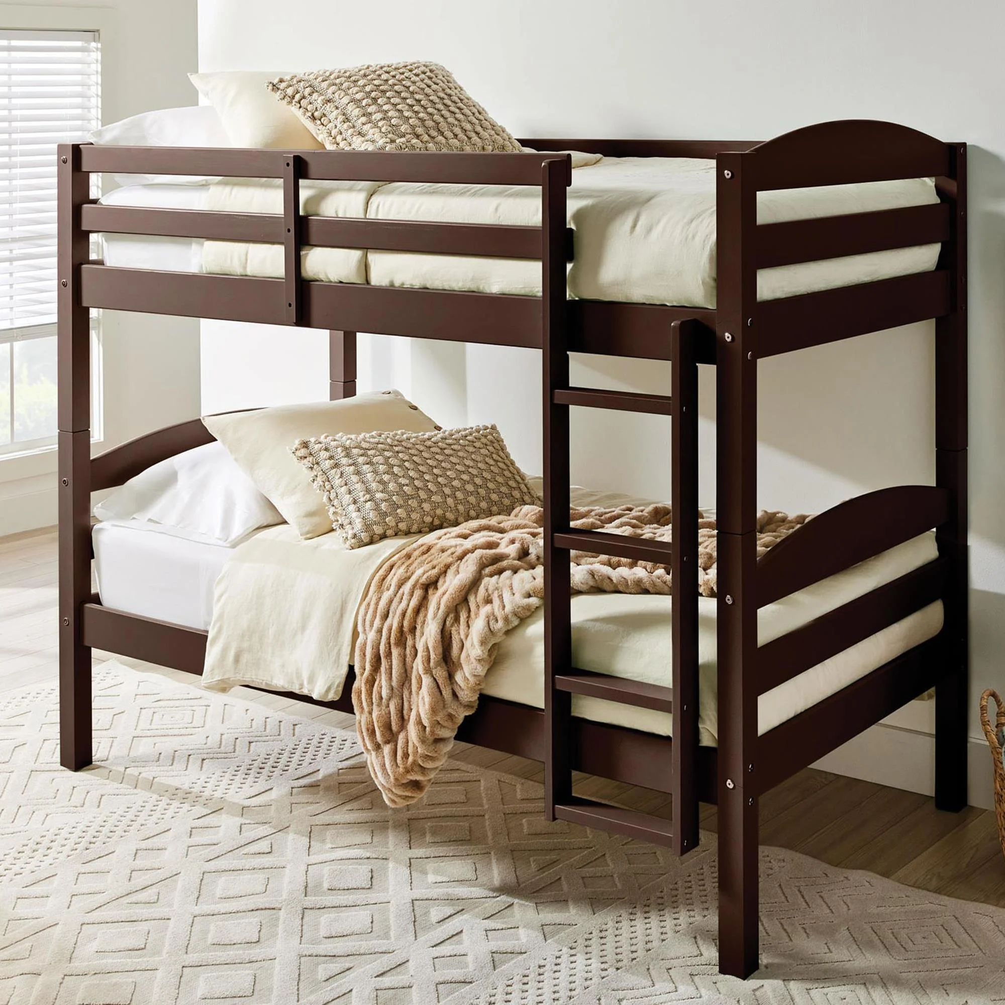Better Homes & Gardens Leighton Solid Wood Twin-over-Twin Convertible Bunk Bed, Vanilla - Image 20