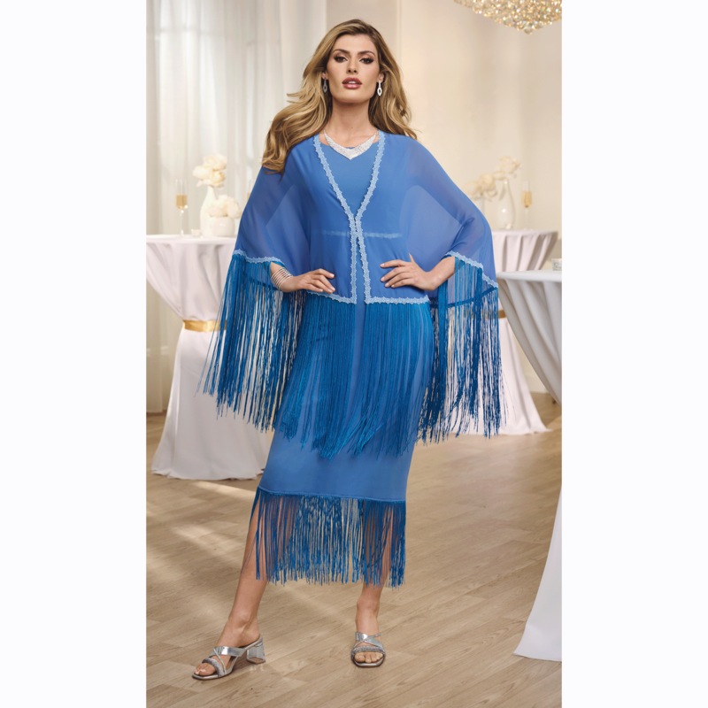 Skyler Fringey Jacket Dress - MIDNIGHT VELVET CATALOG