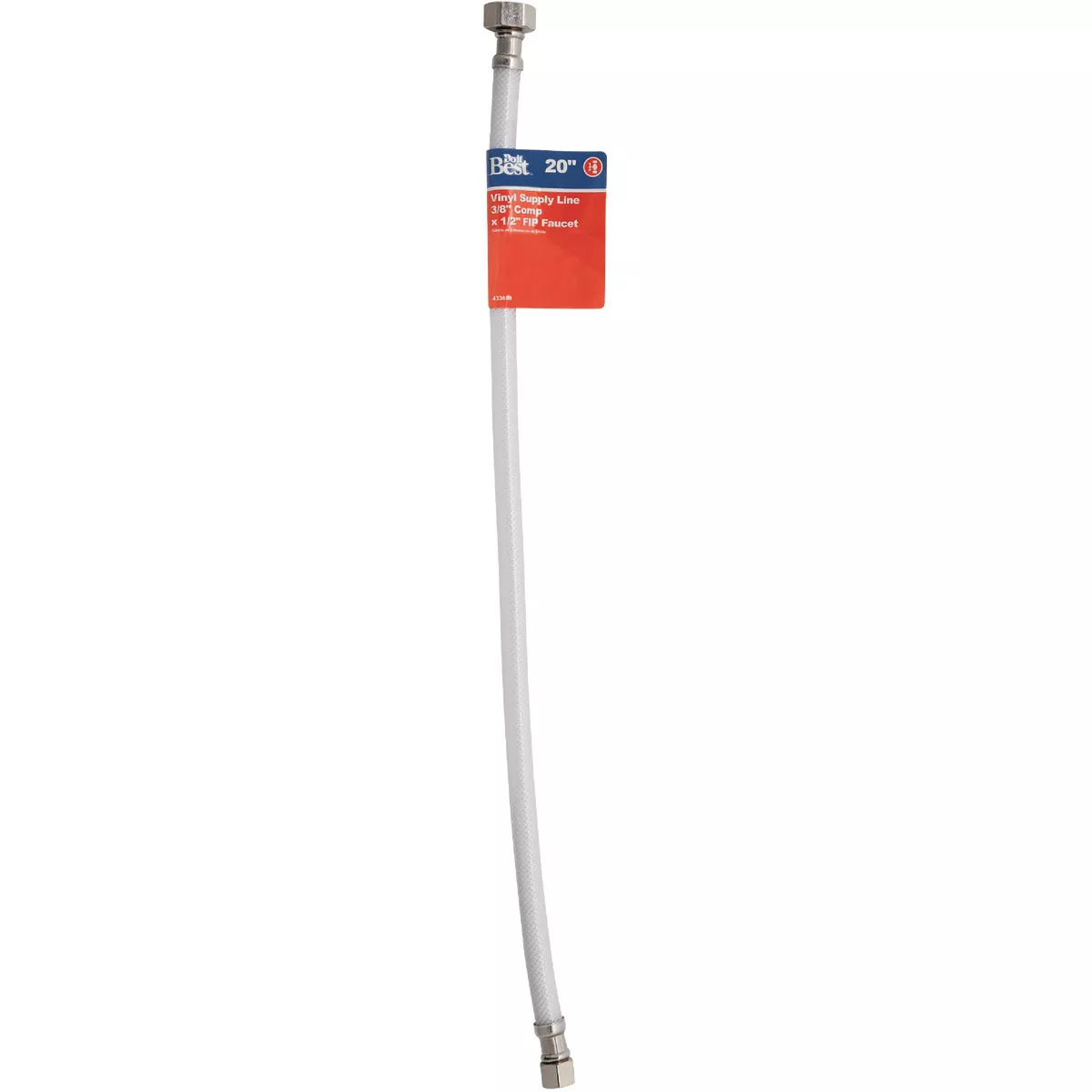 Do it Best 1/2 In. F X 3/8 In. OD X 20 In. L Vinyl Faucet Connector