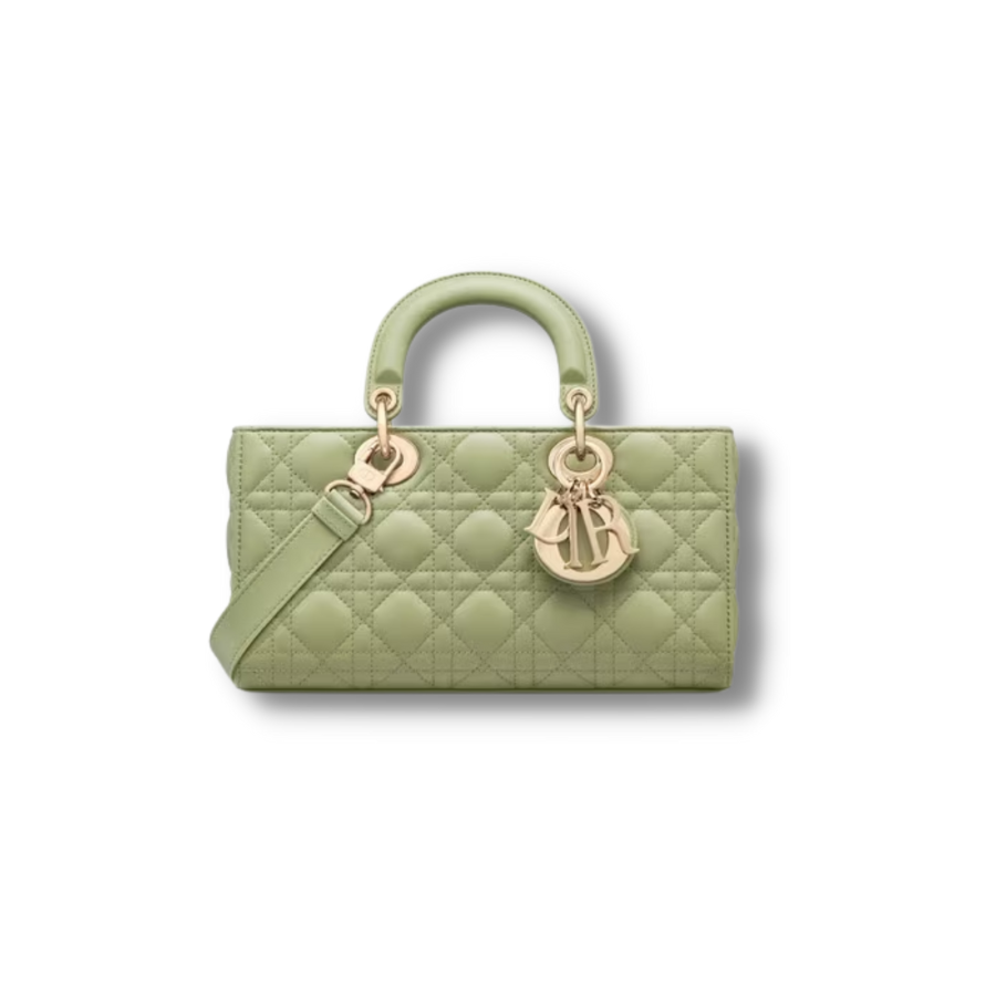 Medium Lady D-Joy Bag Ethereal Green Cannage For Women M0540ONGE_M73H1:1High-quality replica