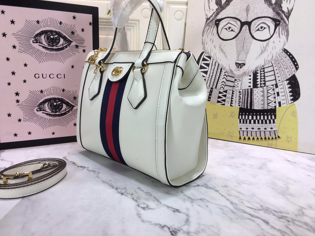 Replica Gucci Ophidia Small Tote Bag Black/White1:1High-quality replica