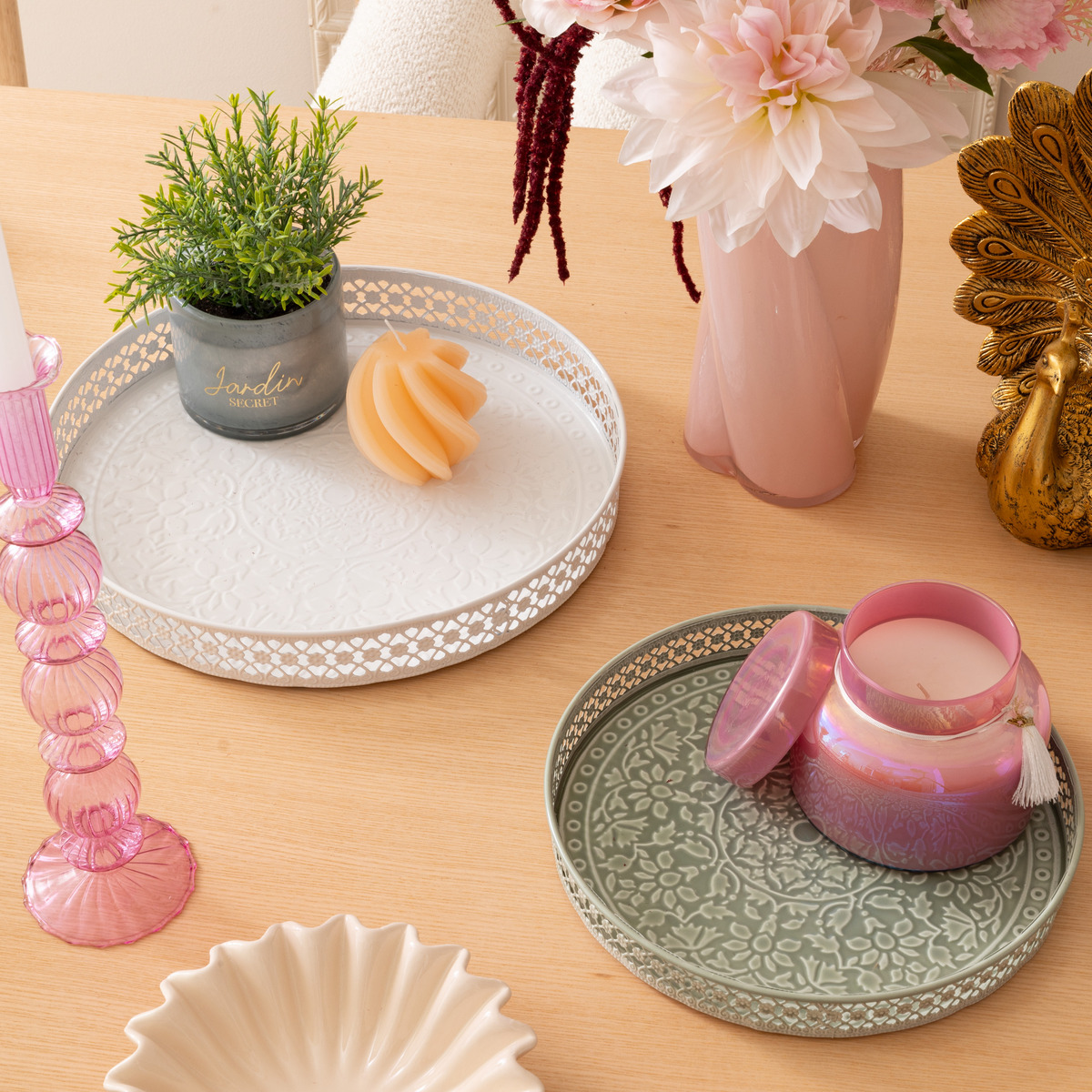 2 trays "Wild" Multicolored, 31.7x31.7x4.3 cm