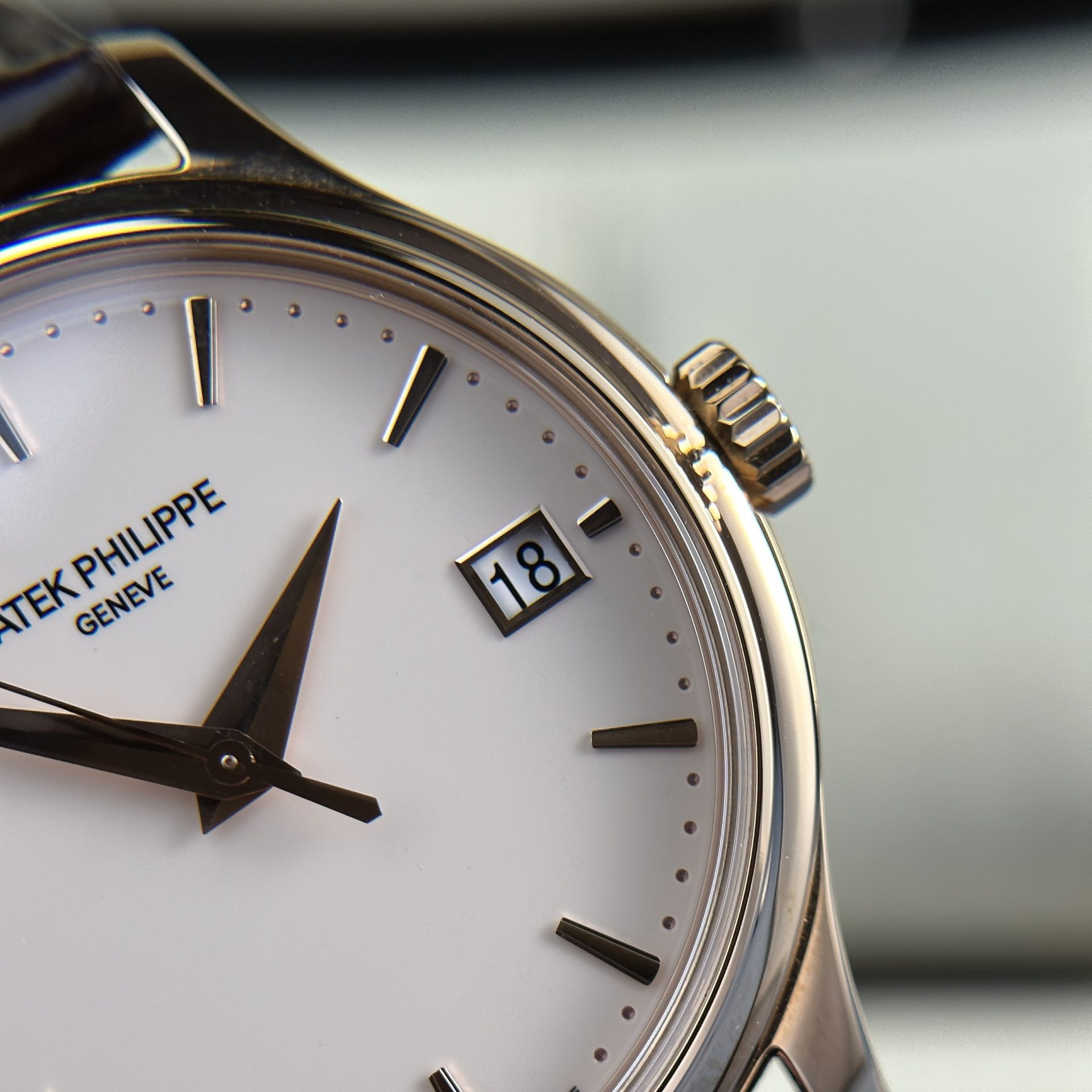 Patek Philippe Replica Watches Calatrava 5227R Leather Strap 3K Factory 39mm - Top club