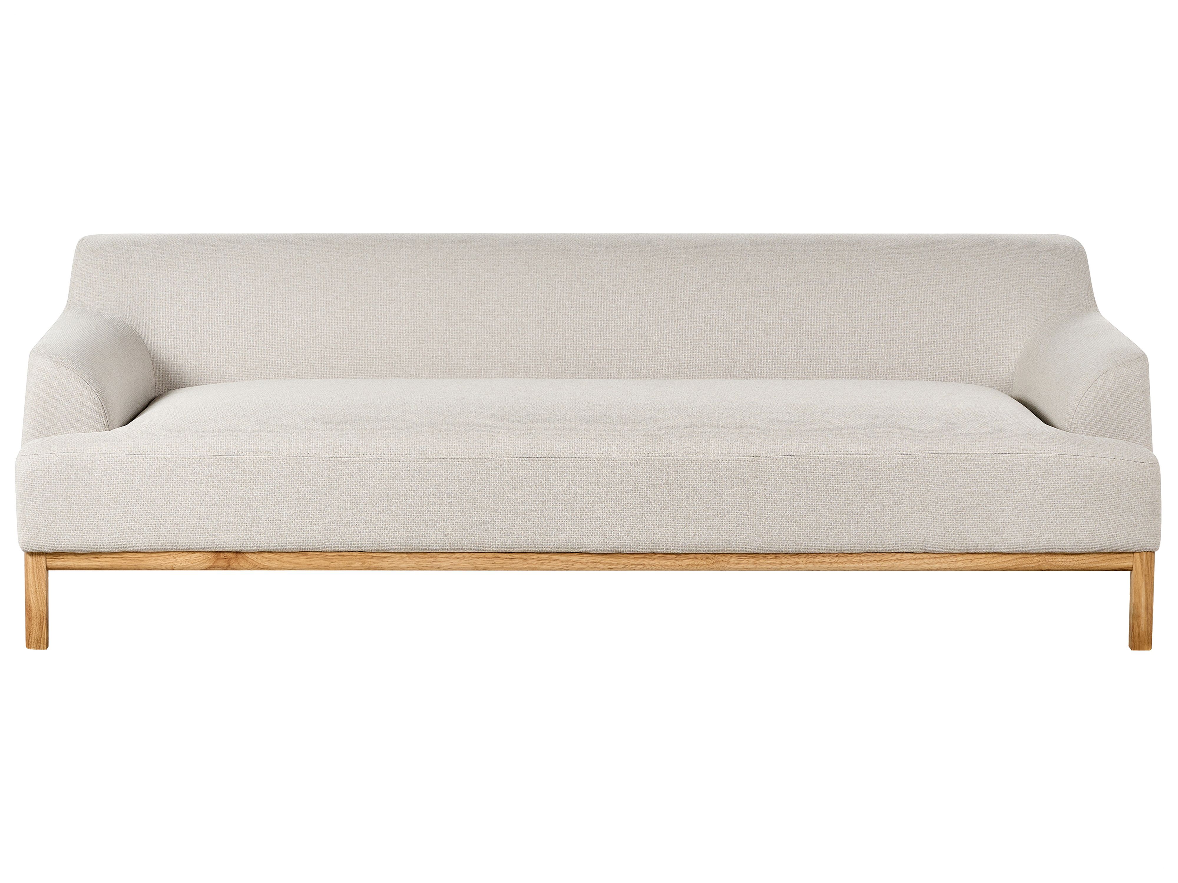Sofa 3 Seater SOSJO Fabric Light Beige