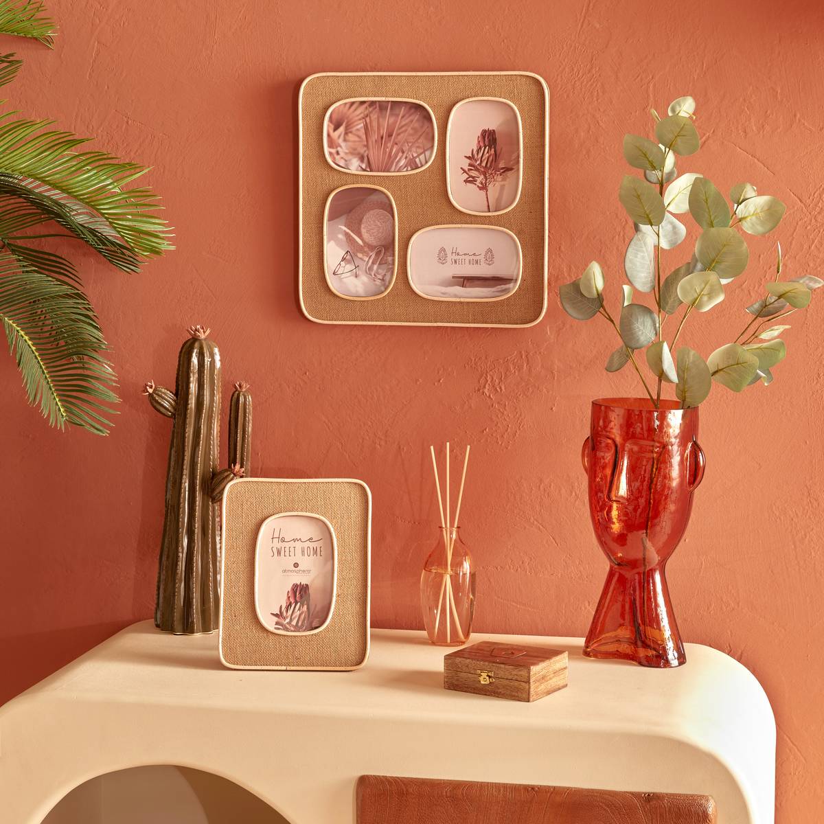 Collage Frame "Sien" Caramel Brown, 31x31 cm